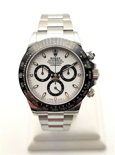 rolex daytona steel white price